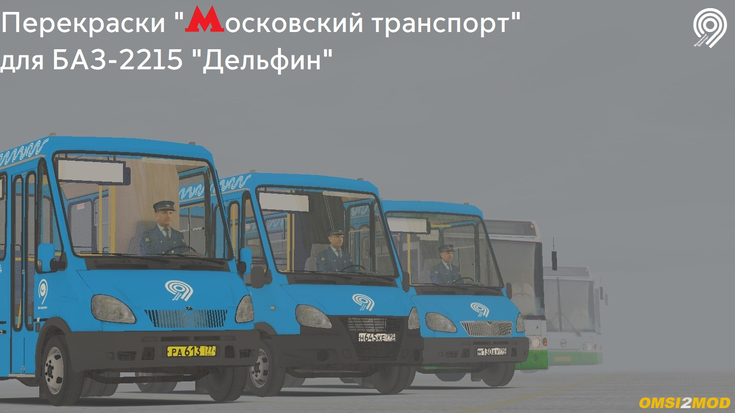 Перекраски "Московский транспорт" для БАЗ-2215 "Дельфин"