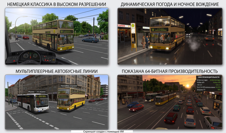 openOMSI — Новая жизнь культового симулятора (64-bit, Vulkan/DX12, Rust)